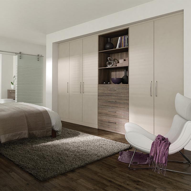 Modern custom wood bedroom closet wardrobe
