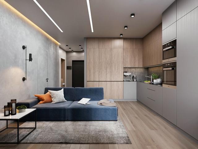 dekorasi apartemen kecil, desain kabinet khusus seluruh rumah sederhana, indah dan praktis
